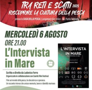Scopri di più sull'articolo Tra reti e scatti. Proiezione speciale, laguna Nord di Venezia, mercoledì 6 agosto ore 21.00